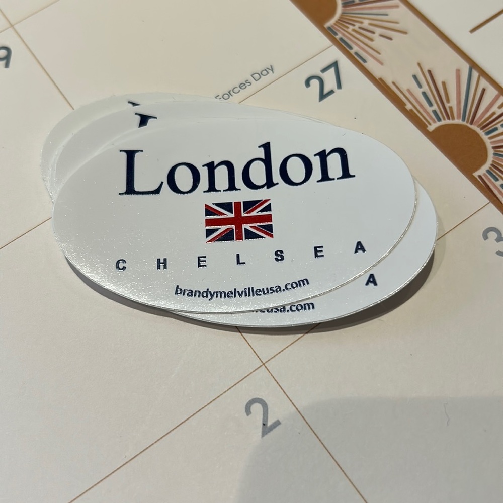 8 brandy Melville London stickers